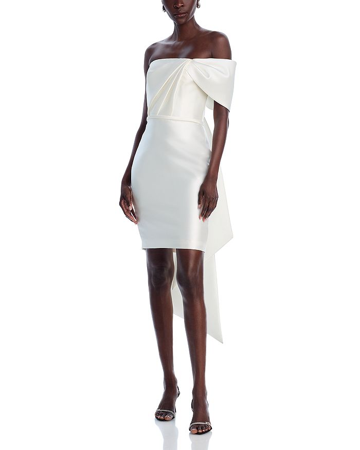 Платье с одним плечом и бантом на спине Amsale, слоновая кость/кремовый
Платье с одним плечом и бантом на спине Amsale, слоновая кость/кремовый