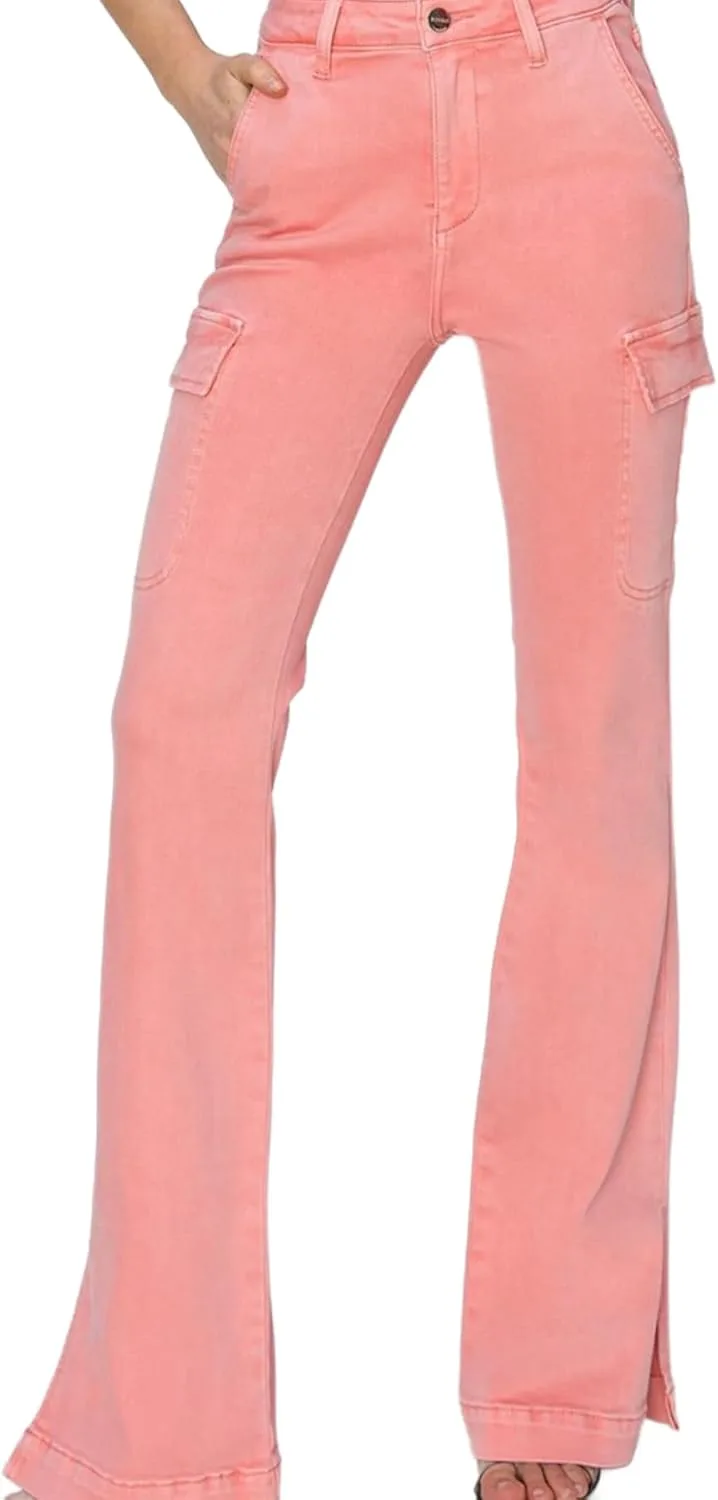 Женские повседневные карго-джинсы с высокой талией, разрезом по боку и карманами Yanhoo
Женские повседневные карго-джинсы с высокой талией, разрезом по боку и карманами Yanhoo