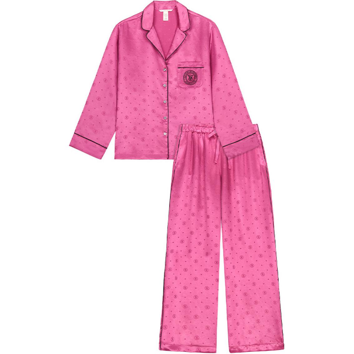 Victoria's Secret Пижамный комплект The Mix женский сладкий розовый лого джаккард
Victoria's Secret Пижамный комплект The Mix женский сладкий розовый лого джаккард