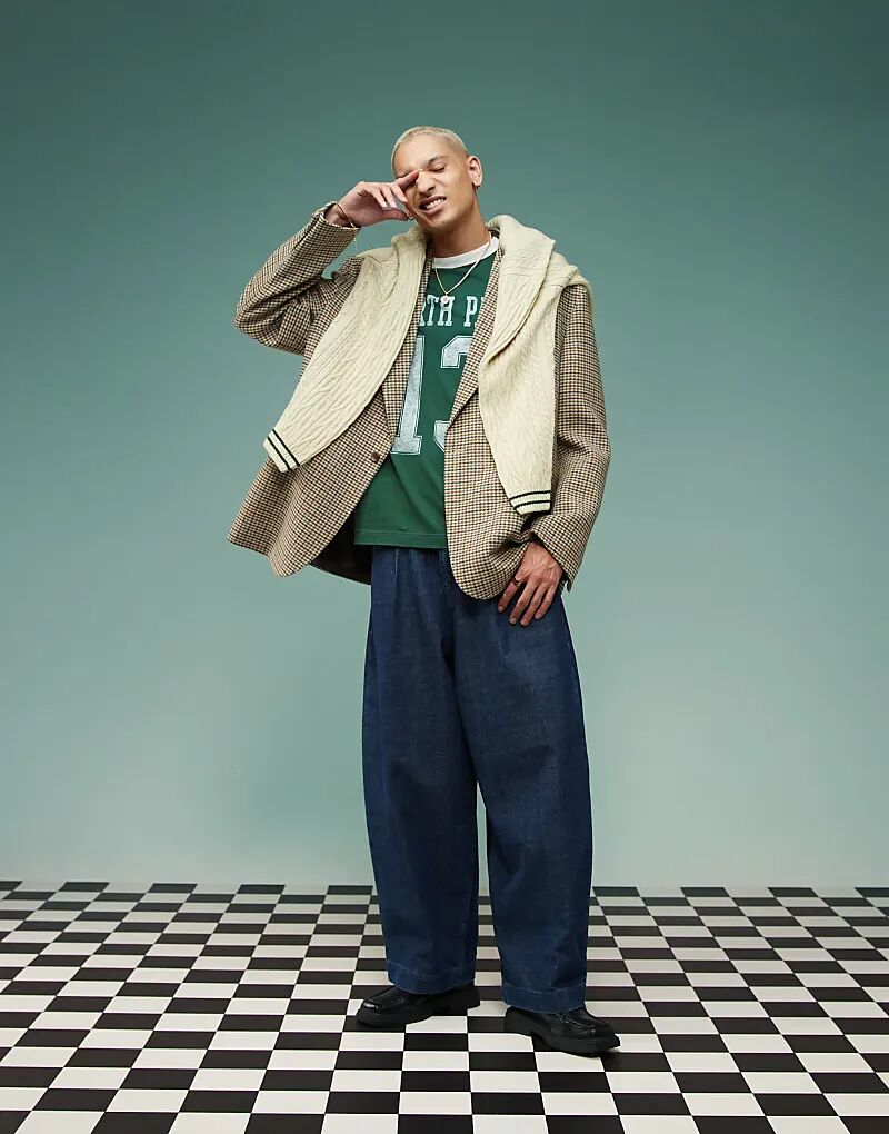 Свободный пиджак ASOS DESIGN в коричневую клетку
Свободный пиджак ASOS DESIGN в коричневую клетку