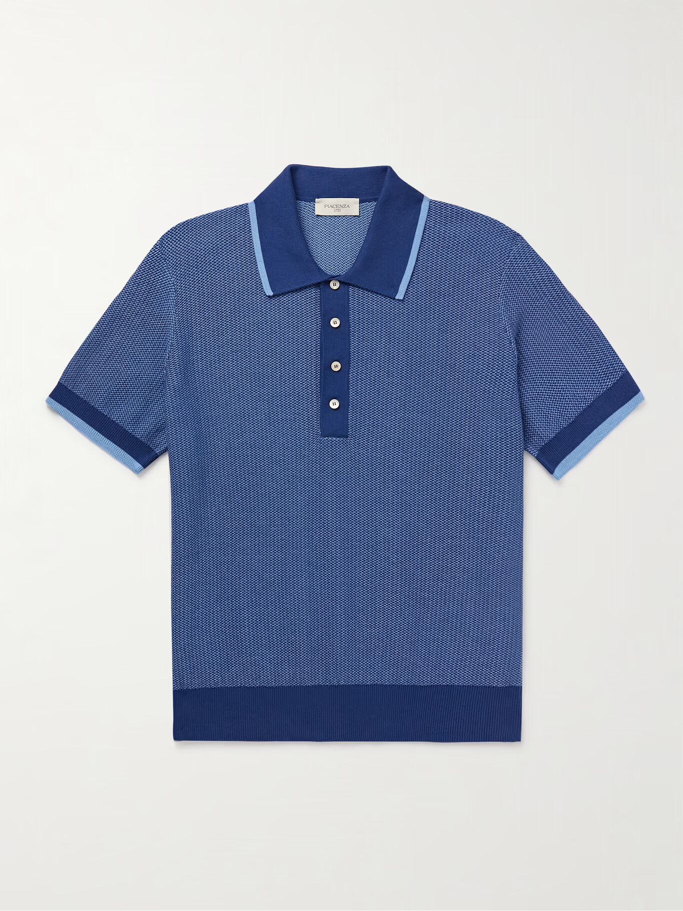 Рубашка поло облегающего кроя из хлопка с птичьим глазом PIACENZA 1733, синий
Рубашка поло облегающего кроя из хлопка с птичьим глазом PIACENZA 1733, синий