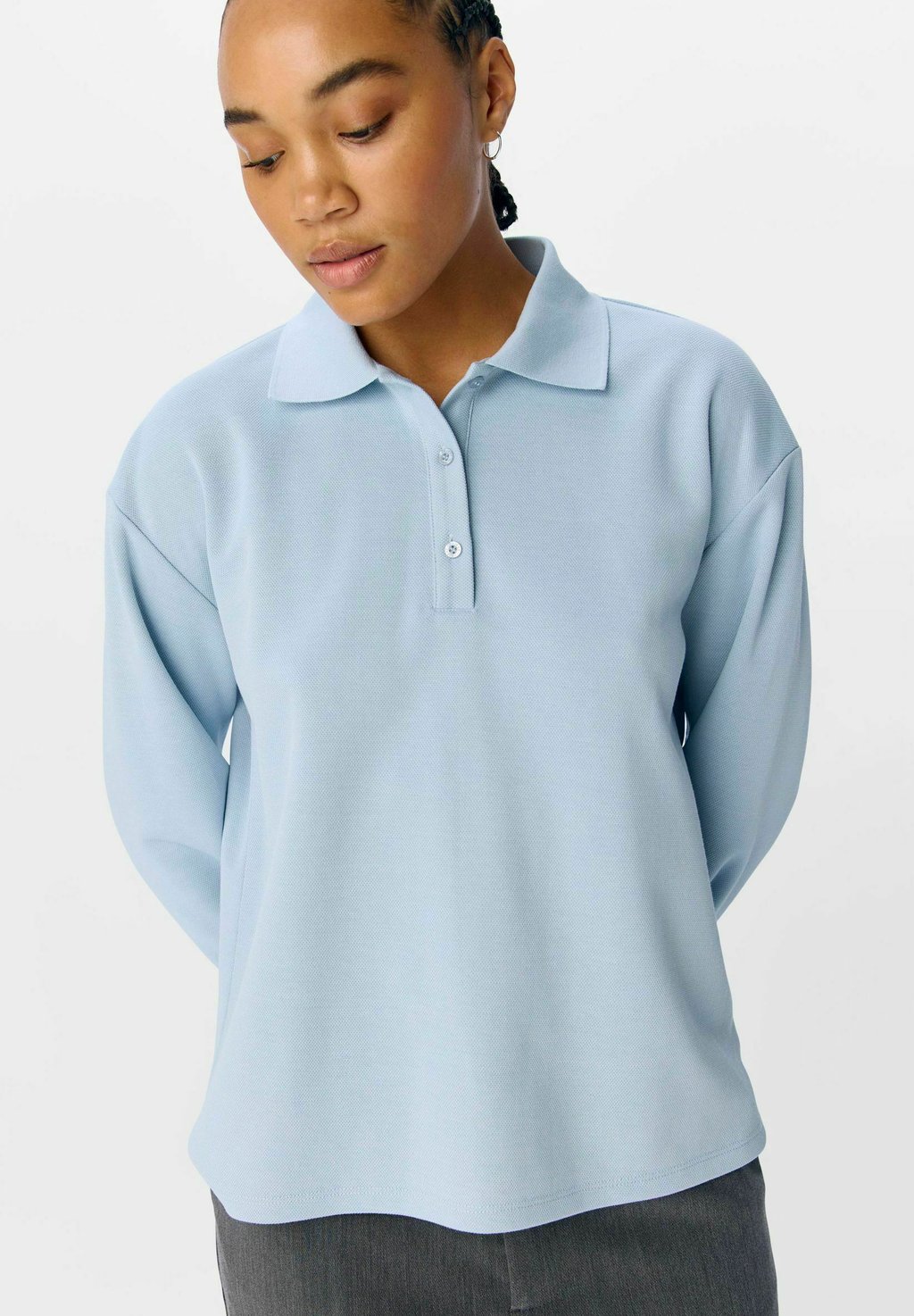 Рубашка поло LO E AW FAIR 24 - Long sleeved top Object, синий
Рубашка поло LO E AW FAIR 24 - Long sleeved top Object, синий