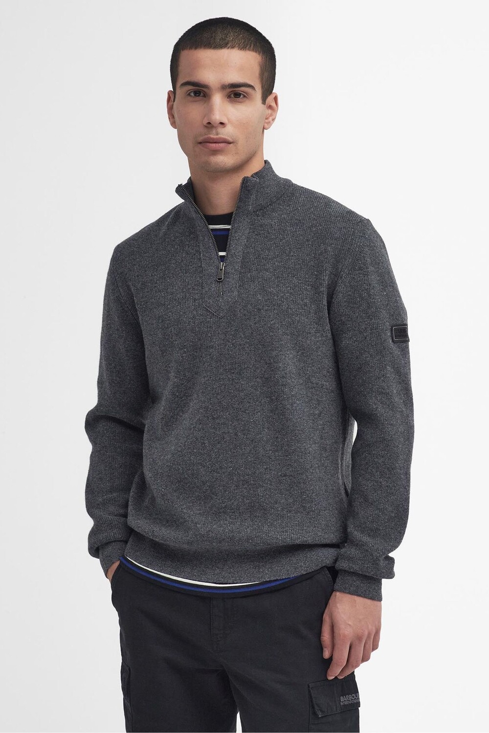 Джемпер с воротником стойкой из смеси шерсти Crawley Barbour International, серый
Джемпер с воротником стойкой из смеси шерсти Crawley Barbour International, серый