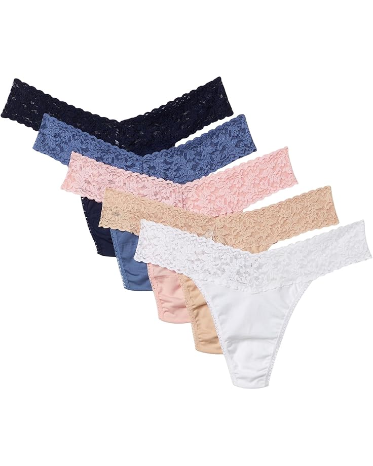 Стринги Hanky Panky Supima Cotton Original Rise Thong 5 Pack, цвет White/Chai/Rosewater/Washed Indigo/Navy
Стринги Hanky Panky Supima Cotton Original Rise Thong 5 Pack, цвет White/Chai/Rosewater/Washed Indigo/Navy