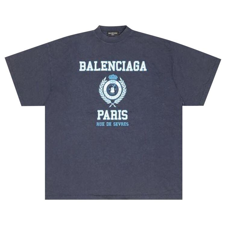 Футболка Balenciaga College Crest Oversized T-Shirt Navy, синий
Футболка Balenciaga College Crest Oversized T-Shirt Navy, синий