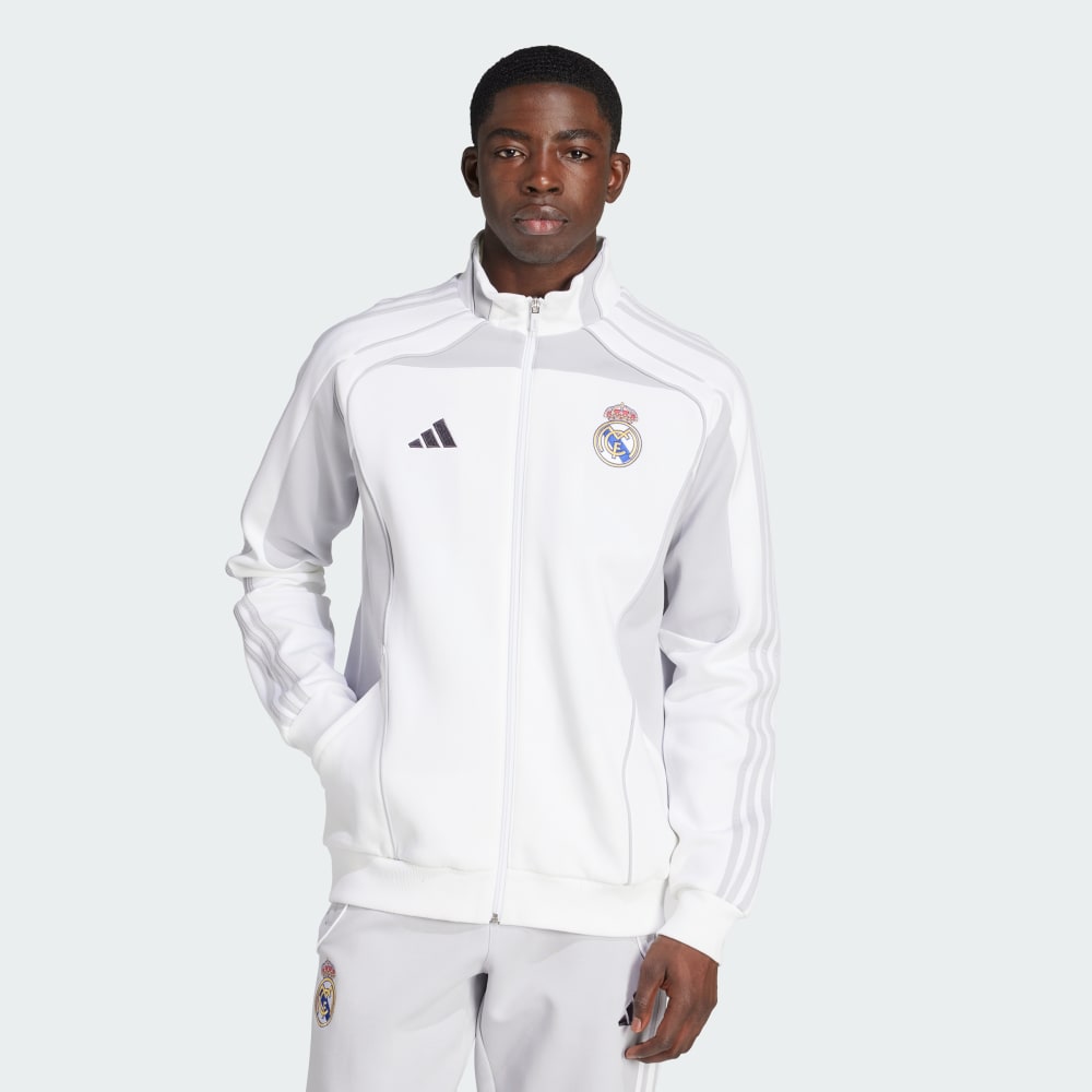 Спортивный костюм Adidas Real Madrid UBP Doubleknit Track Top, цвет White/Light Solid Grey
Спортивный костюм Adidas Real Madrid UBP Doubleknit Track Top, цвет White/Light Solid Grey