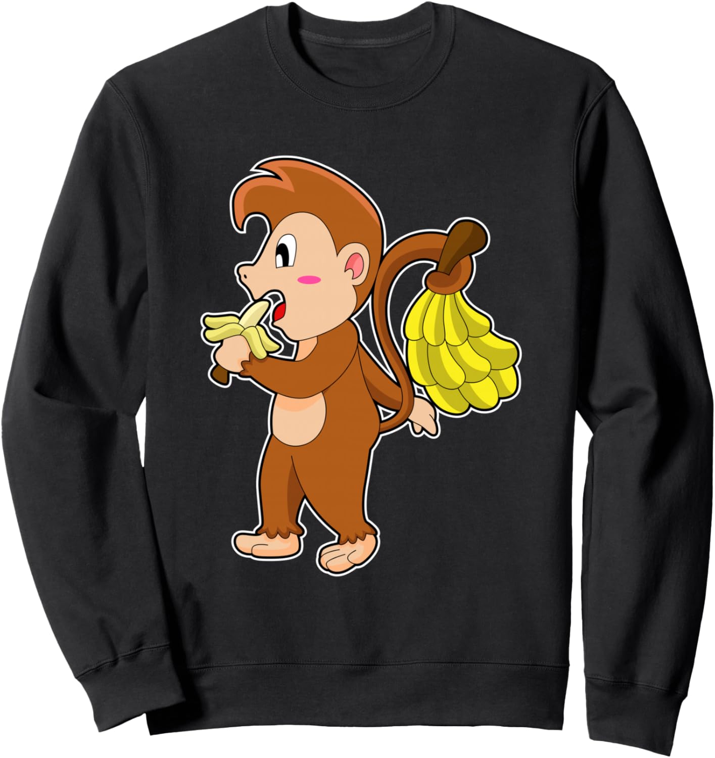 Толстовка с изображением обезьяны и банана Snabdesign84, черный
Толстовка с изображением обезьяны и банана Snabdesign84, черный