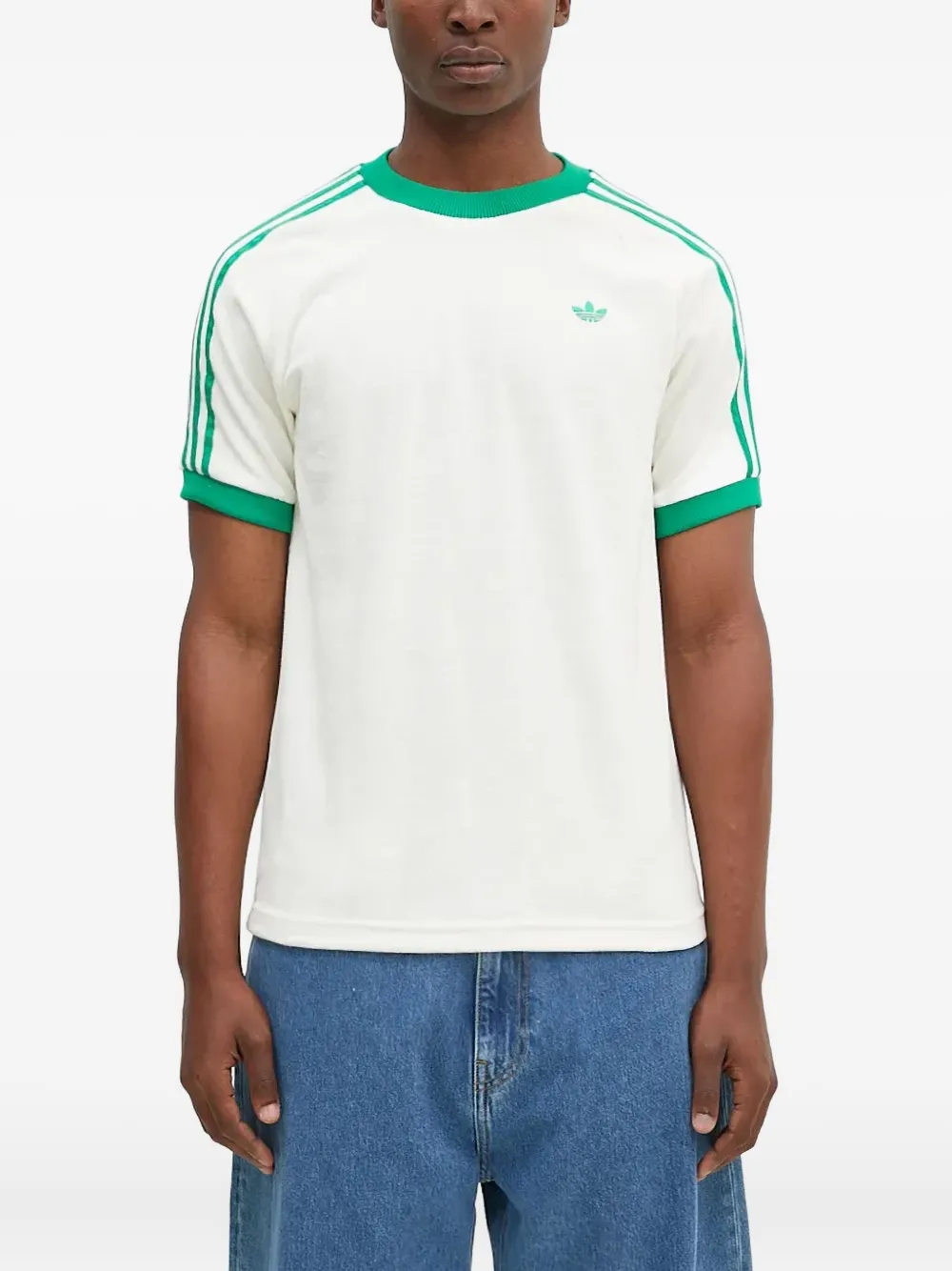 Футболка-рингер с тремя полосками adidas, белый
Футболка-рингер с тремя полосками adidas, белый
