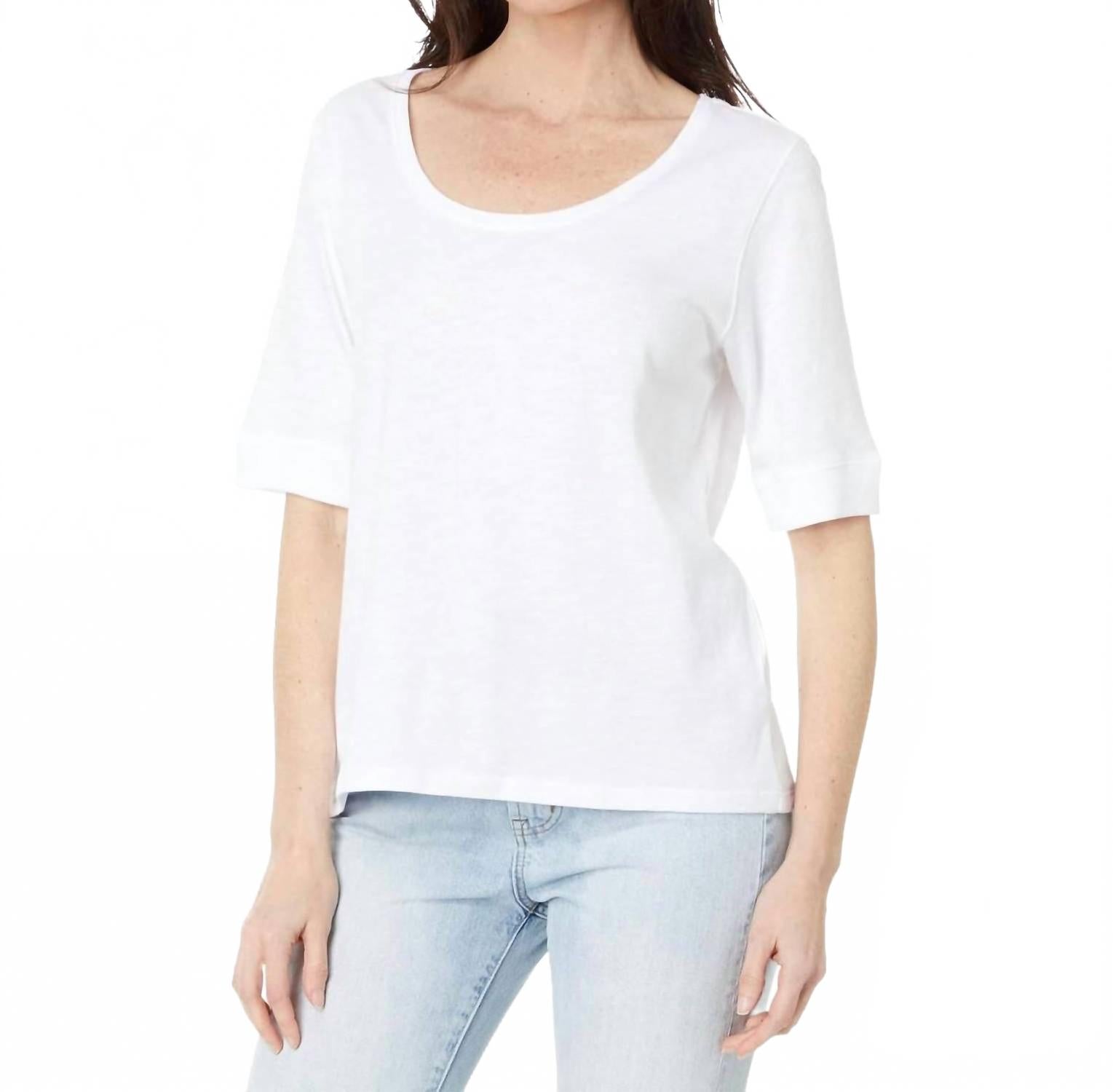 Женский балетный топ с рукавом до локтя в белом цвете Lilla P
Женский балетный топ с рукавом до локтя в белом цвете Lilla P