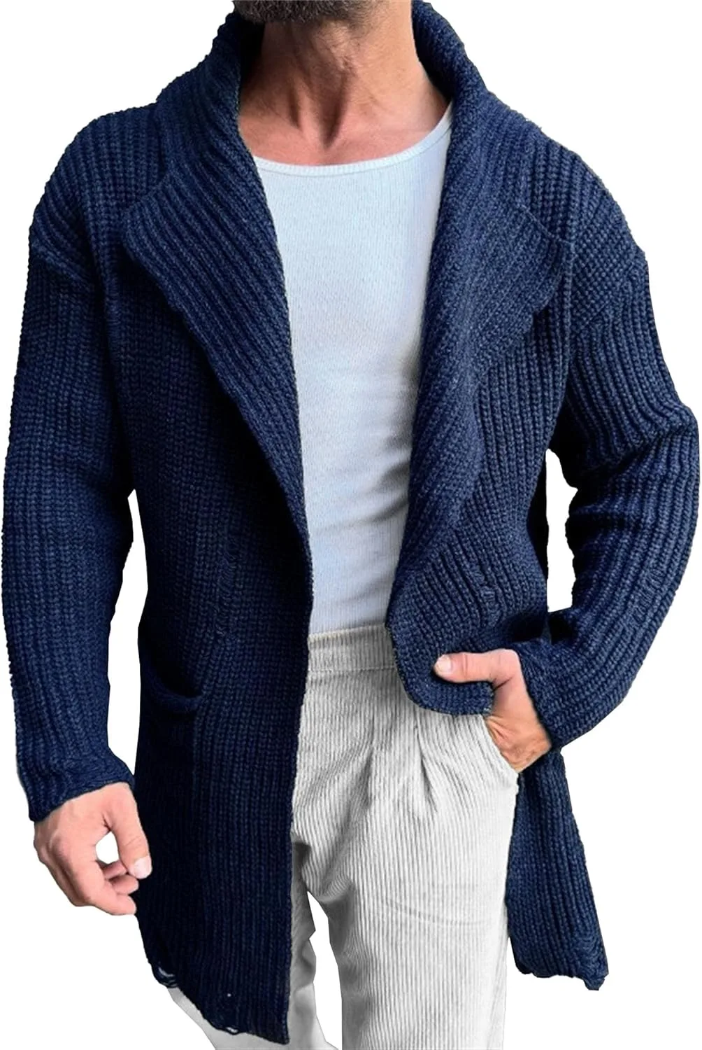 Мужской кардиган с кабельным узором и воротником-шалью JEKE-DG
Мужской кардиган с кабельным узором и воротником-шалью JEKE-DG