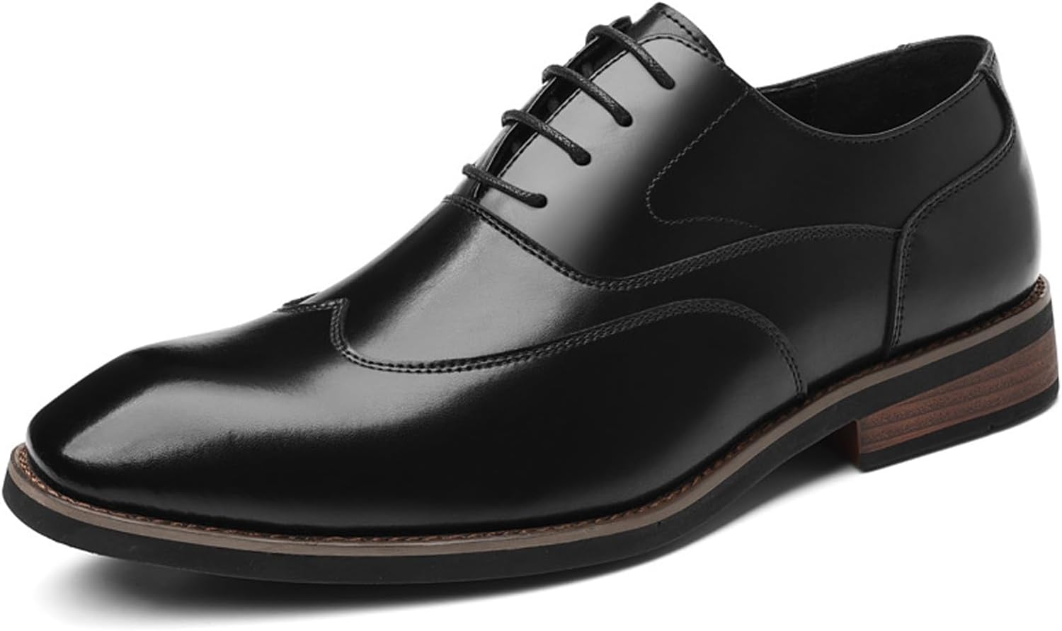 Мужские кожаные туфли-оксфорды с массивным каблуком, винтажный острый носок, низкий каблук, противоскользящие, на шнуровке, деловые туфли для свадьбы, работы и вечеринки Fifilapin, черный
Мужские кожаные туфли-оксфорды с массивным каблуком, винтажный острый носок, низкий каблук, противоскользящие, на шнуровке, деловые туфли для свадьбы, работы и вечеринки Fifilapin, черный