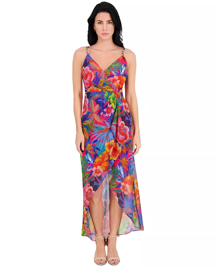 Женское платье макси с цветочным принтом без рукавов и асимметричным подолом Siena, розовый
Женское платье макси с цветочным принтом без рукавов и асимметричным подолом Siena, розовый