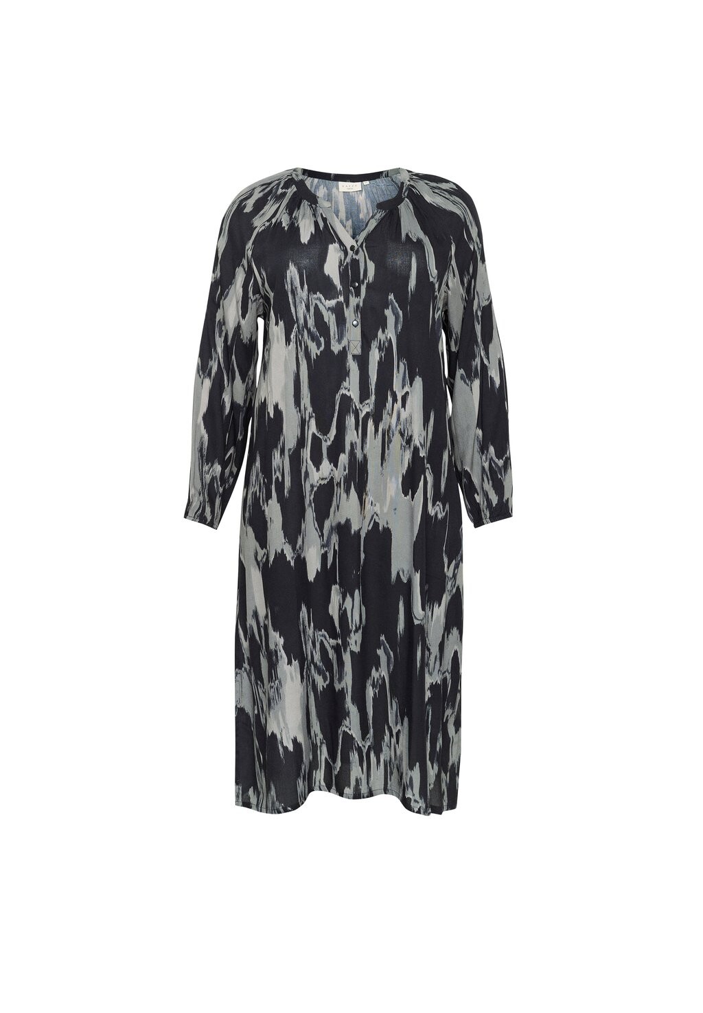 Платье макси KCSILLA Kaffe Curve, черный 
Платье макси KCSILLA Kaffe Curve, черный