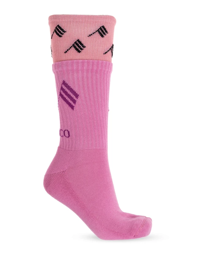 Хлопковые носки с логотипом The Attico, розовый
Хлопковые носки с логотипом The Attico, розовый