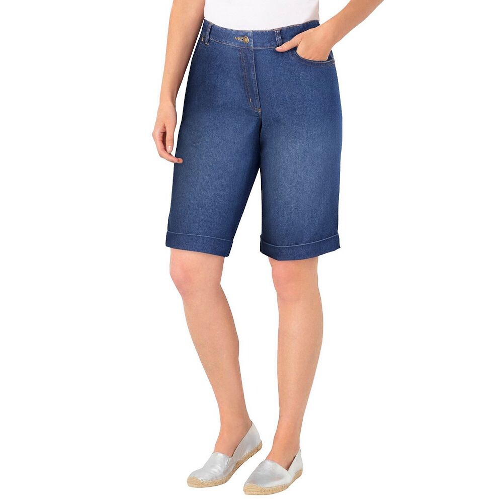 Женщина в женских эластичных джинсовых шортах-бермудах больших размеров Woman Within, цвет Midnight Sanded
Женщина в женских эластичных джинсовых шортах-бермудах больших размеров Woman Within, цвет Midnight Sanded