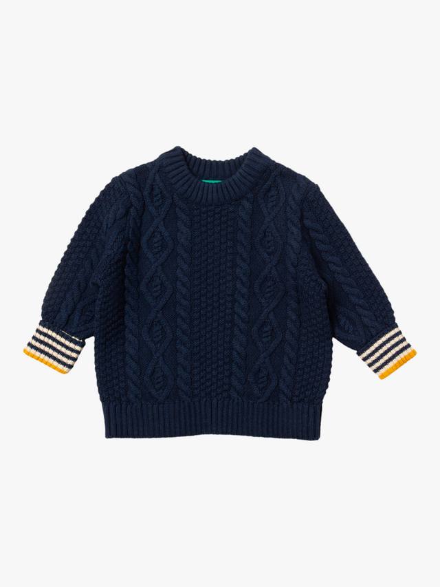 Детский джемпер из хлопка аранской вязки Little Green Radicals, Navy
Детский джемпер из хлопка аранской вязки Little Green Radicals, Navy