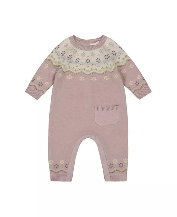 Детский жаккардовый вязаный комбинезончик для девочек. Deux Par Deux, фиолетовый
Детский жаккардовый вязаный комбинезончик для девочек. Deux Par Deux, фиолетовый