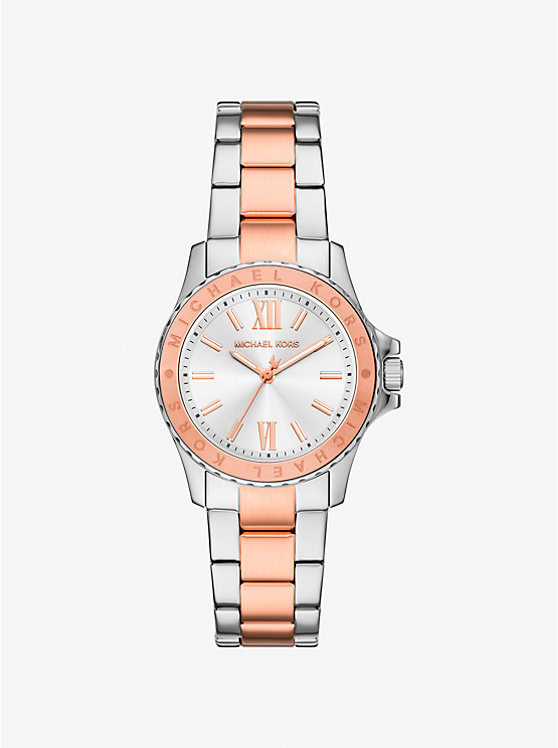 Мини-Часы Everest двухцветные Michael Kors, золотой 
Мини-Часы Everest двухцветные Michael Kors, золотой