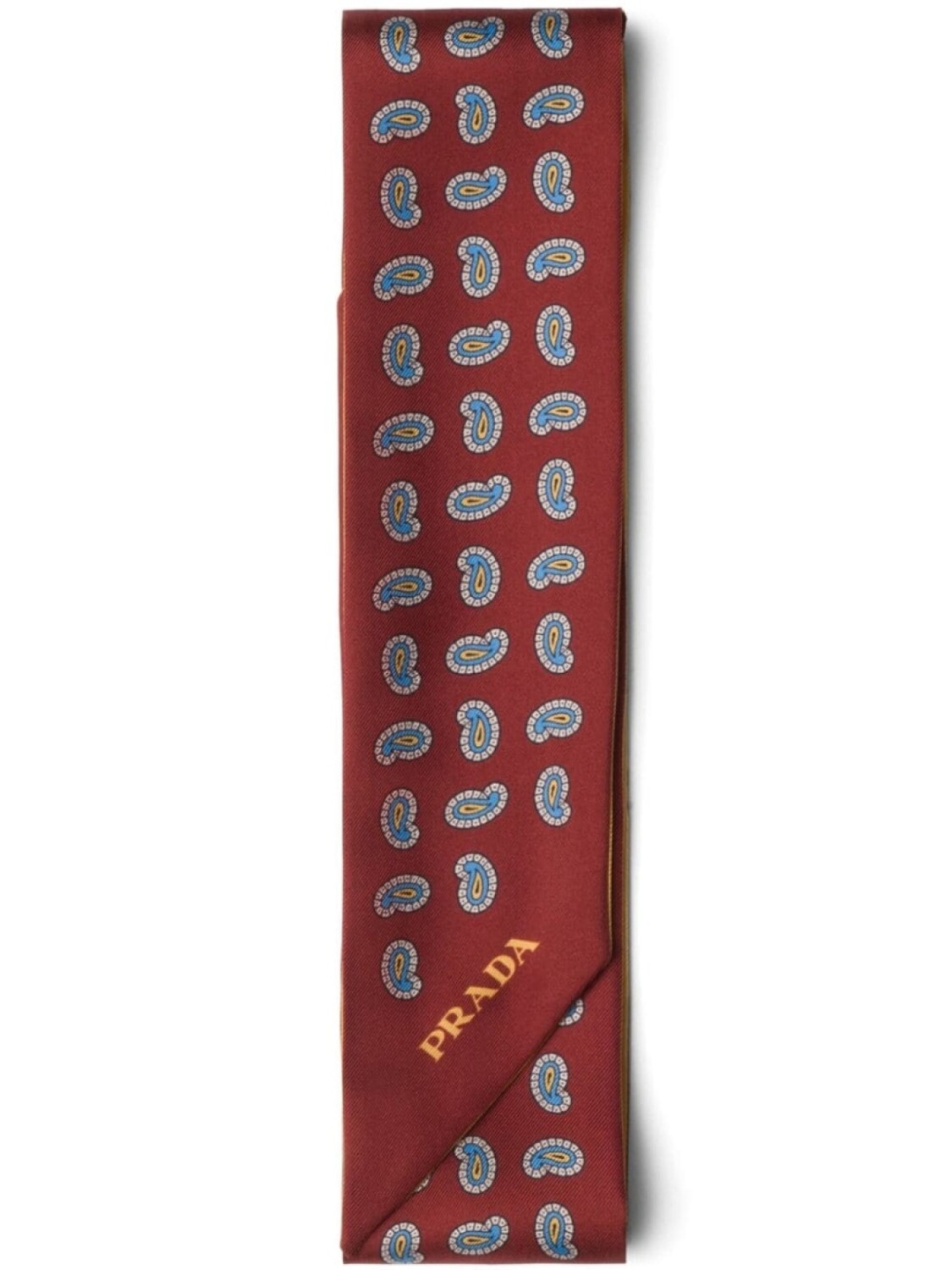 Шелковый платок с принтом пейсли Prada, красный
Шелковый платок с принтом пейсли Prada, красный