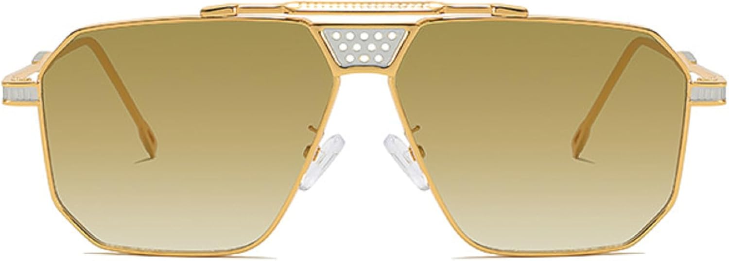 Ретро женские роскошные металлические квадратные солнцезащитные очки с защитой от УФ-излучения UV400, модные градиентные мужские солнцезащитные очки-пилот mincl, Brown
Ретро женские роскошные металлические квадратные солнцезащитные очки с защитой от УФ-излучения UV400, модные градиентные мужские солнцезащитные очки-пилот mincl, Brown