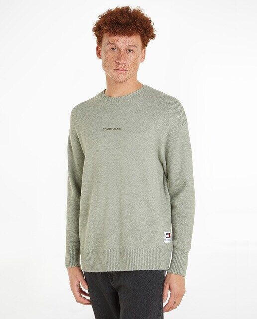 Мужской свитер стандартного кроя с круглым вырезом Tommy Jeans, хаки
Мужской свитер стандартного кроя с круглым вырезом Tommy Jeans, хаки
