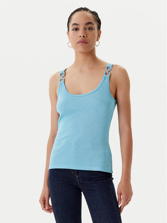 Топ slim fit 251-DIDONI Morgan, бирюзовый
Топ slim fit 251-DIDONI Morgan, бирюзовый