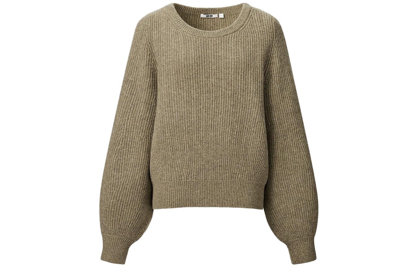 Осень-зима 23 U Series свитер женский хаки Uniqlo
Осень-зима 23 U Series свитер женский хаки Uniqlo