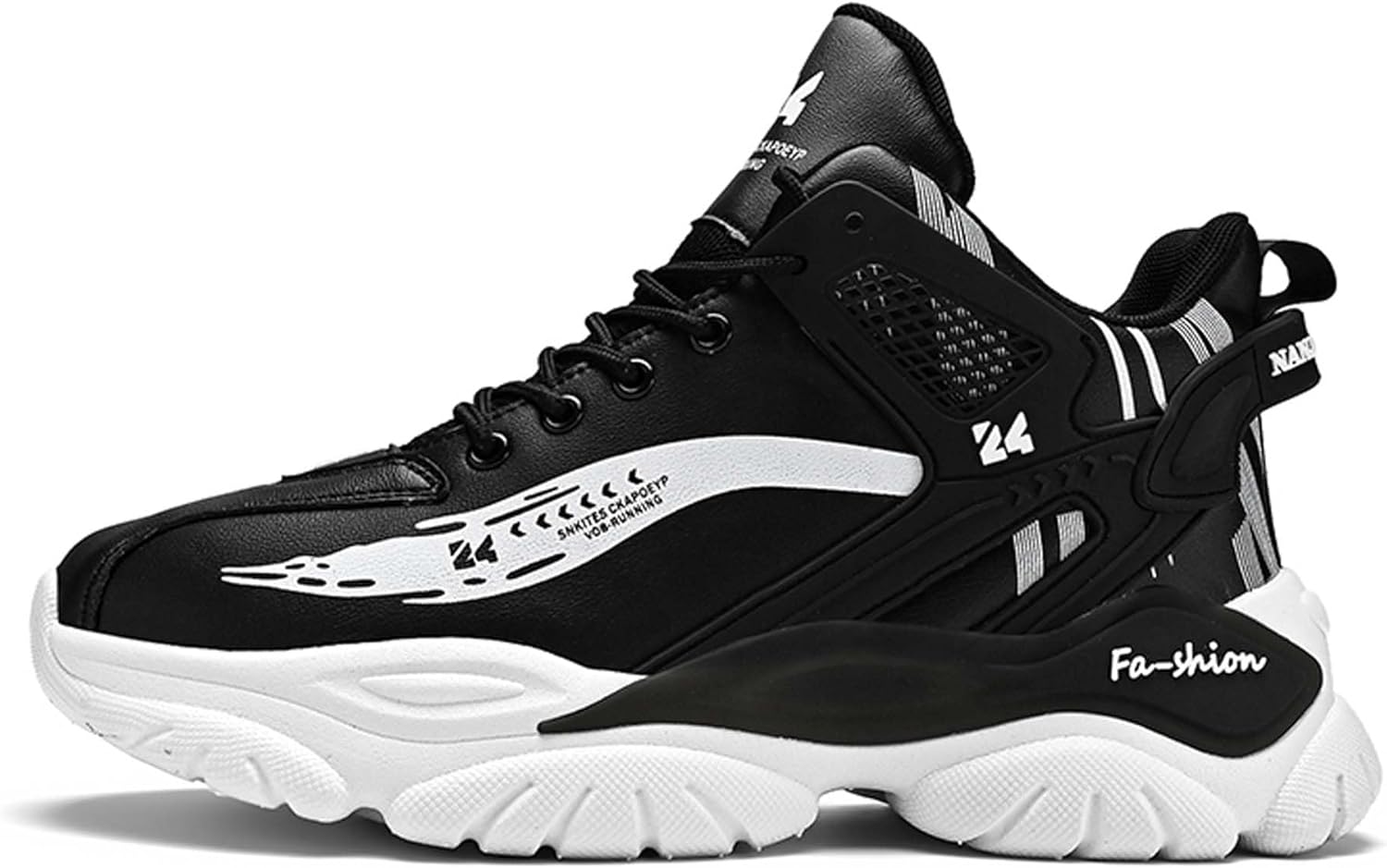 Мужские модные высокие кеды из кожи, повседневная обувь, противоскользящие кроссовки, обувь для спорта в помещении или на улице Generic, черный
Мужские модные высокие кеды из кожи, повседневная обувь, противоскользящие кроссовки, обувь для спорта в помещении или на улице Generic, черный