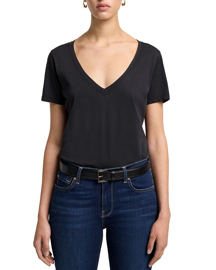 Футболка с V-образным вырезом 7 For All Mankind, черный
Футболка с V-образным вырезом 7 For All Mankind, черный