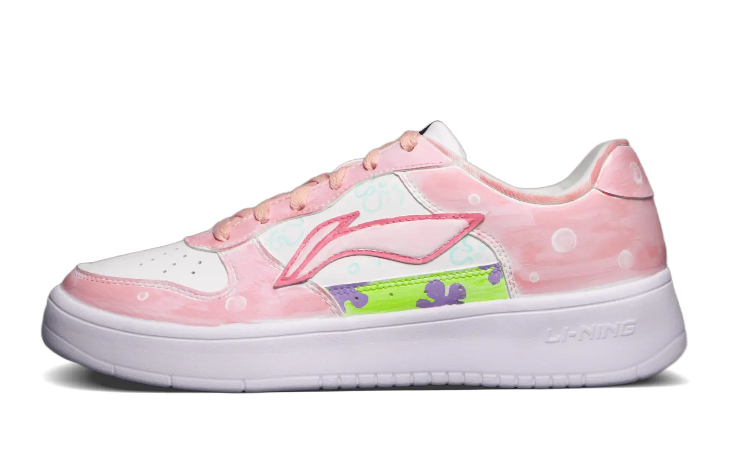 Лининг понтонные лодки противоскользящие и износостойкие дышащие низкие кеды для скейтбординга мужские бело-розовые
Лининг понтонные лодки противоскользящие и износостойкие дышащие низкие кеды для скейтбординга мужские бело-розовые