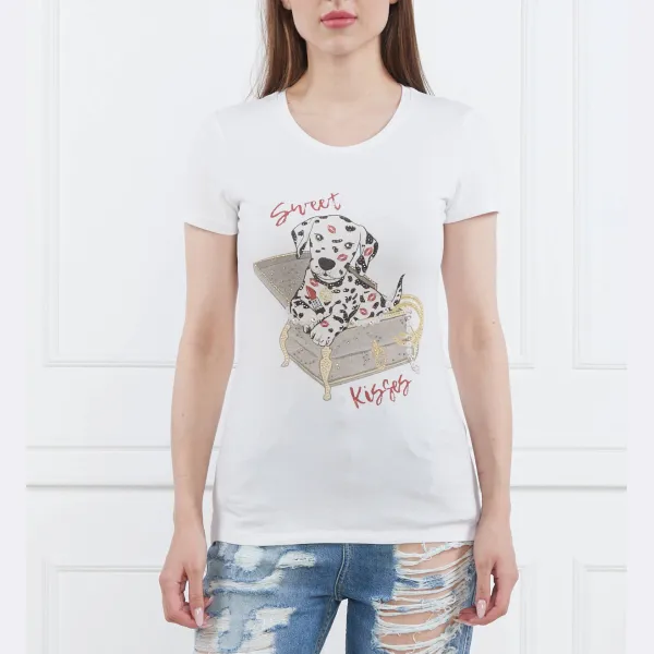 Футболка стандартного кроя Liu Jo, белый 
Футболка стандартного кроя Liu Jo, белый