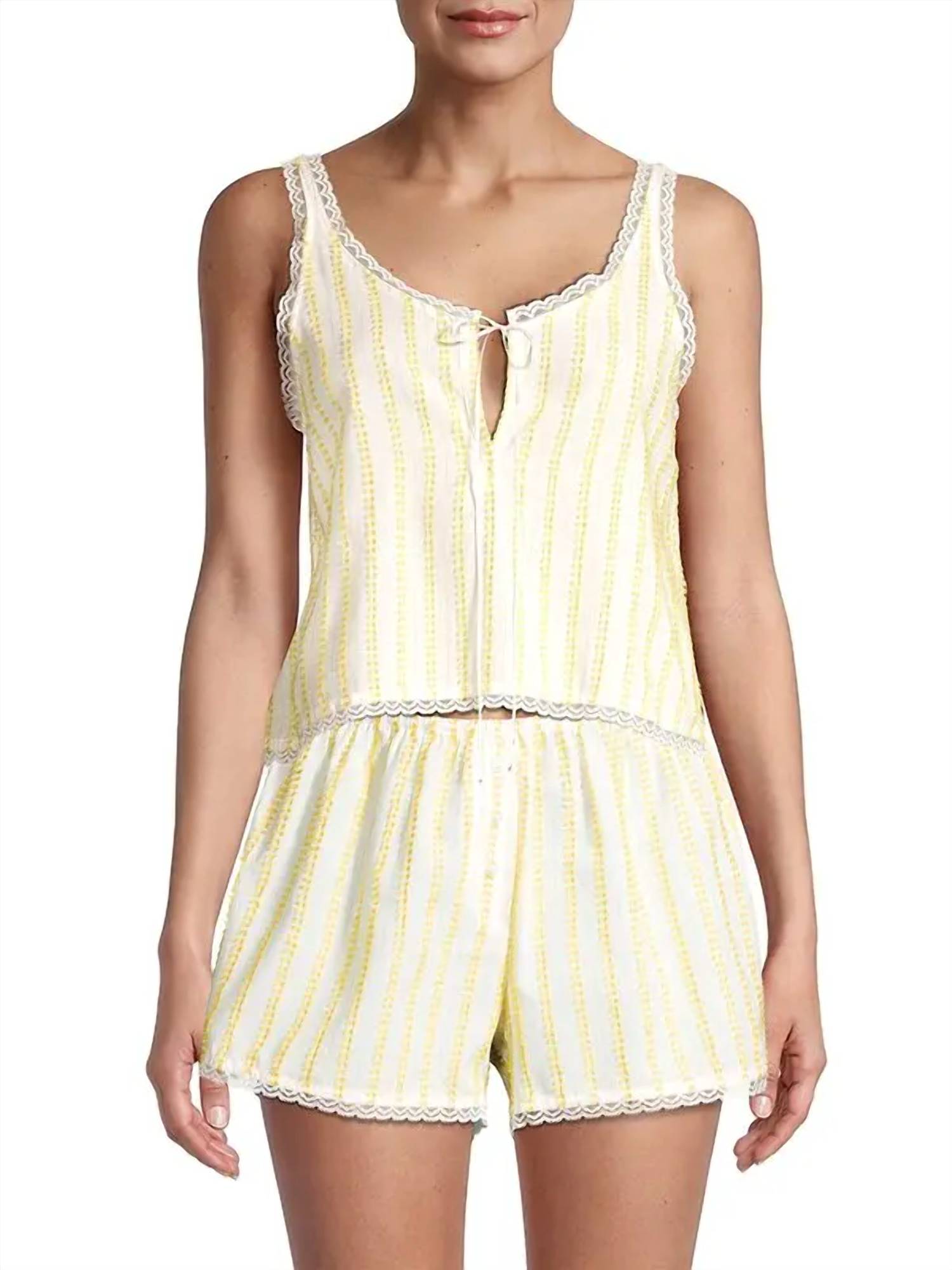 Желтая хлопковая майка Vivi Bowtie Andine
Желтая хлопковая майка Vivi Bowtie Andine