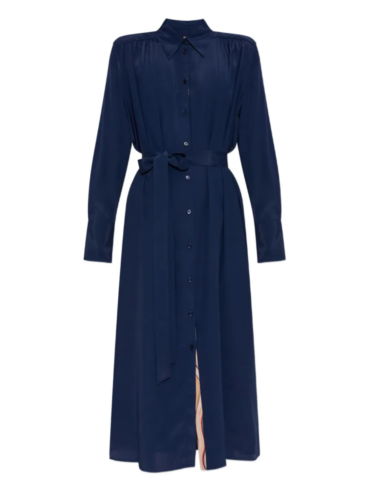 Шелковое платье с поясом PS Paul Smith, синий
Шелковое платье с поясом PS Paul Smith, синий