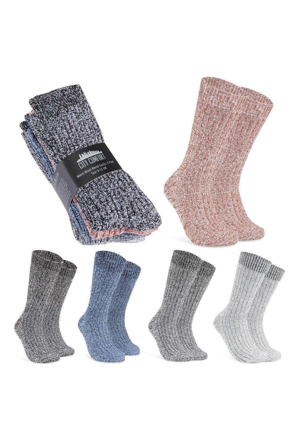 Носки из смесовой шерсти, 5 шт. CityComfort, мультиколор
Носки из смесовой шерсти, 5 шт. CityComfort, мультиколор