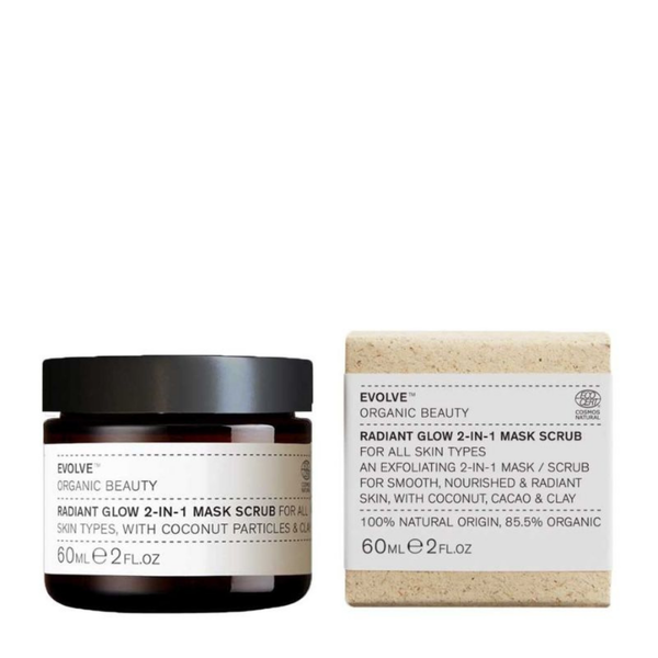 Осветляюще-отшелушивающая маска для лица, 60 мл Evolve Organic Beauty Radiant glow 2-in-1 mask scrub
Осветляюще-отшелушивающая маска для лица, 60 мл Evolve Organic Beauty Radiant glow 2-in-1 mask scrub