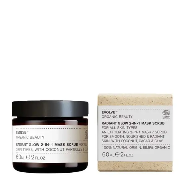Осветляюще-отшелушивающая маска для лица, 60 мл Evolve Organic Beauty Radiant glow 2-in-1 mask scrub
Осветляюще-отшелушивающая маска для лица, 60 мл Evolve Organic Beauty Radiant glow 2-in-1 mask scrub
