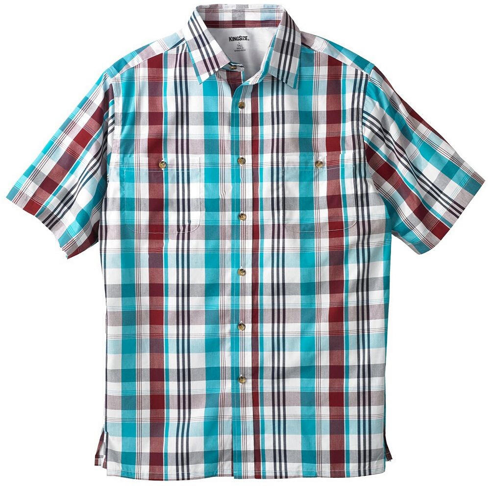 Мужская спортивная рубашка в клетку с короткими рукавами и короткими рукавами Kingразмера Big & Tall KingSize, цвет Holiday Plaid
Мужская спортивная рубашка в клетку с короткими рукавами и короткими рукавами Kingразмера Big & Tall KingSize, цвет Holiday Plaid