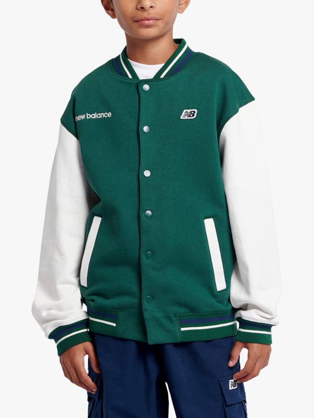 Детская бейсбольная куртка New Balance, Nightwatch Green
Детская бейсбольная куртка New Balance, Nightwatch Green