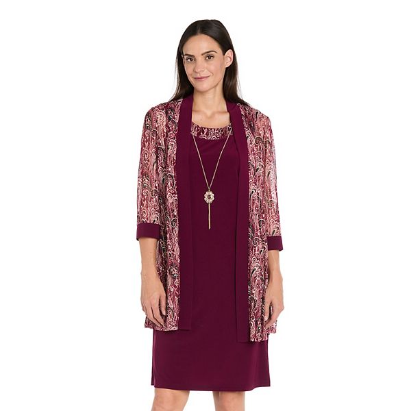 Платье-куртка Petite из сетки с принтом пейсли R&M Richards
Платье-куртка Petite из сетки с принтом пейсли R&M Richards