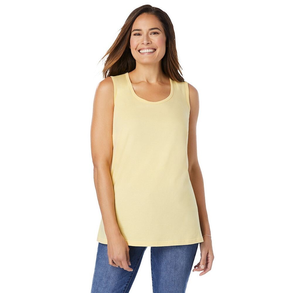 Женщина в идеальной женской майке больших размеров с круглым вырезом Woman Within, цвет Banana
Женщина в идеальной женской майке больших размеров с круглым вырезом Woman Within, цвет Banana