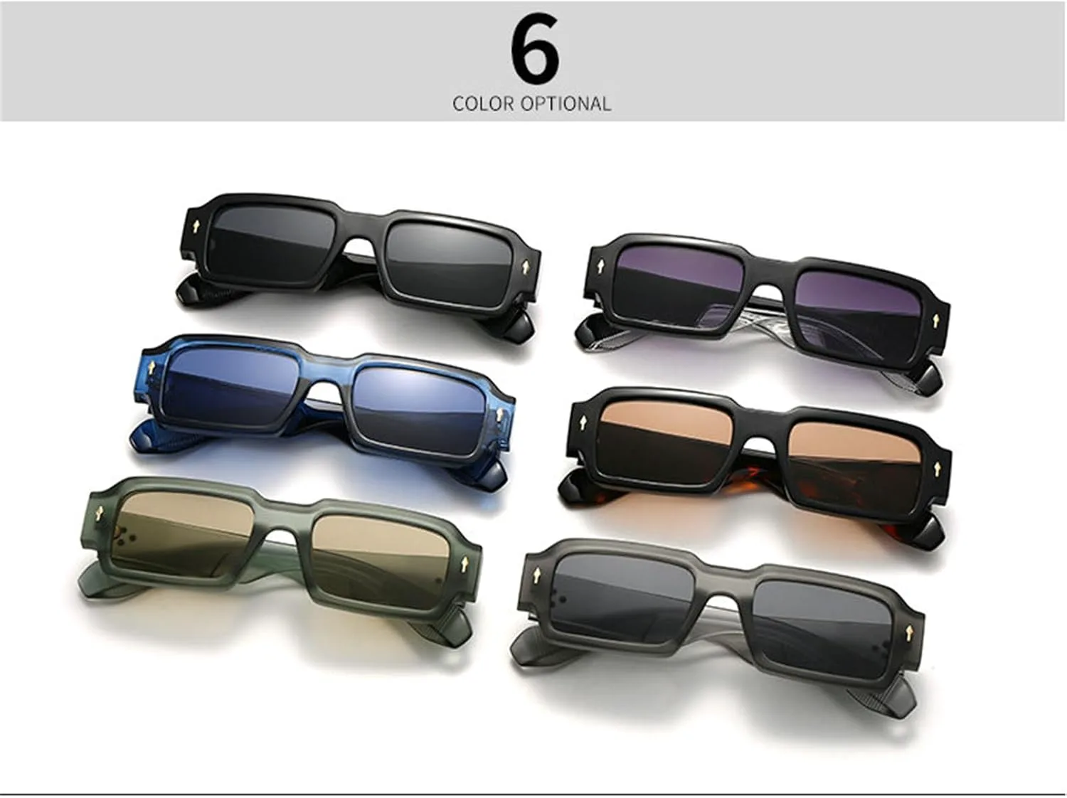 Willochra Популярные модные квадратные женские солнцезащитные очки с заклепками Винтажные панк Мужские трендовые очки Солнцезащитные очки UV400 Сине-зеленые, Blue
Willochra Популярные модные квадратные женские солнцезащитные очки с заклепками Винтажные панк Мужские трендовые очки Солнцезащитные очки UV400 Сине-зеленые, Blue