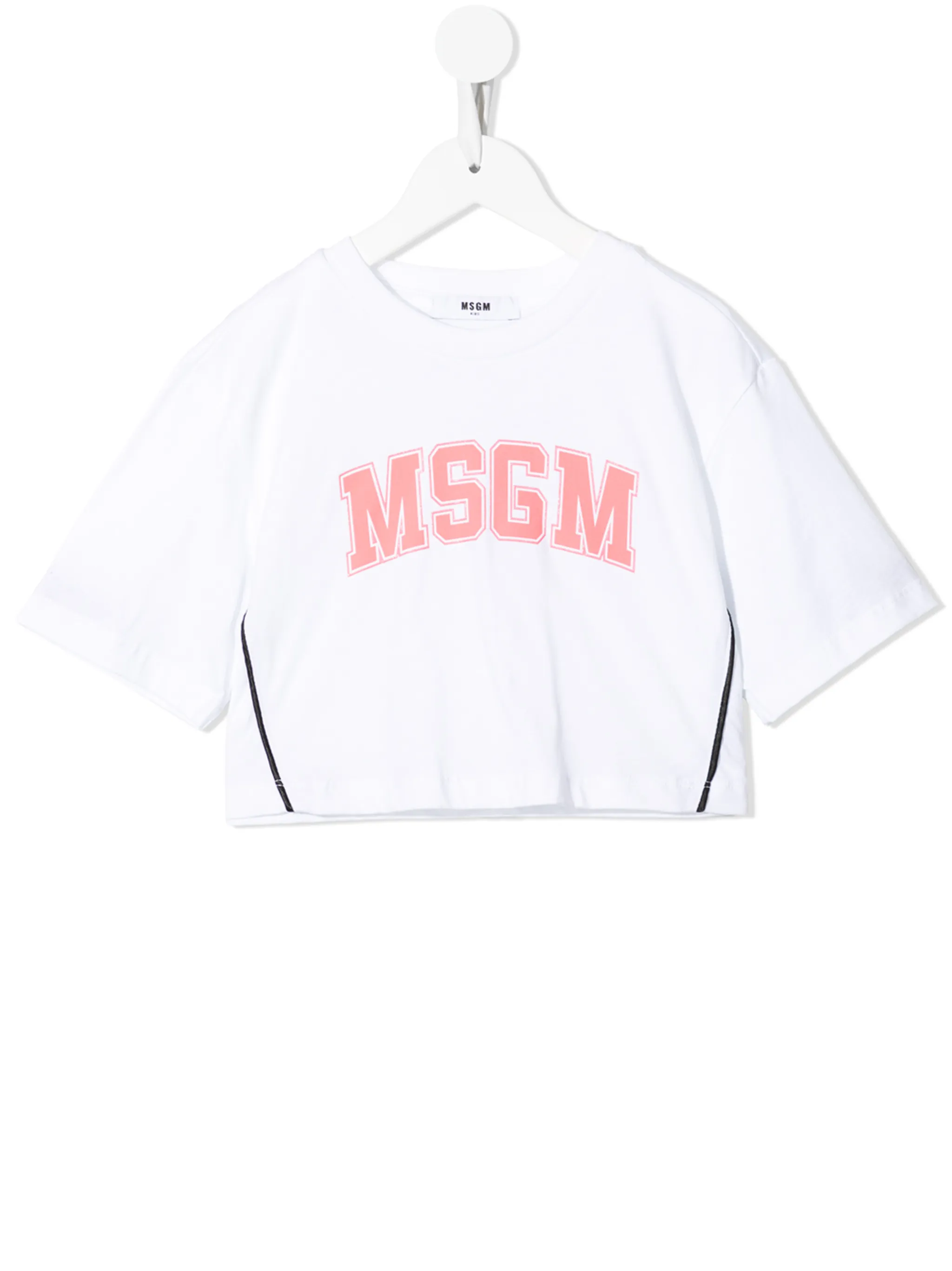 Укороченная футболка с логотипом Msgm Kids, белый
Укороченная футболка с логотипом Msgm Kids, белый