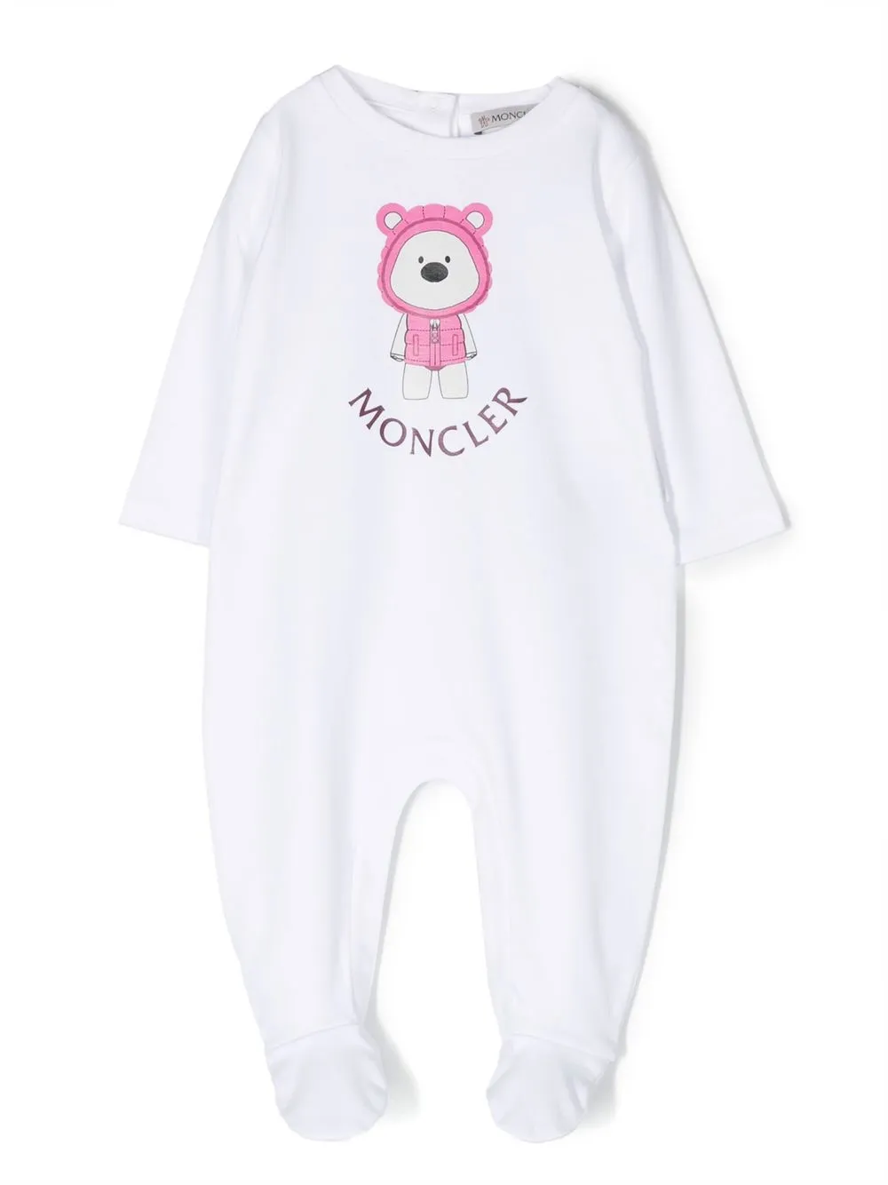 Комбинезон для новорожденного с логотипом Moncler Enfant, белый
Комбинезон для новорожденного с логотипом Moncler Enfant, белый