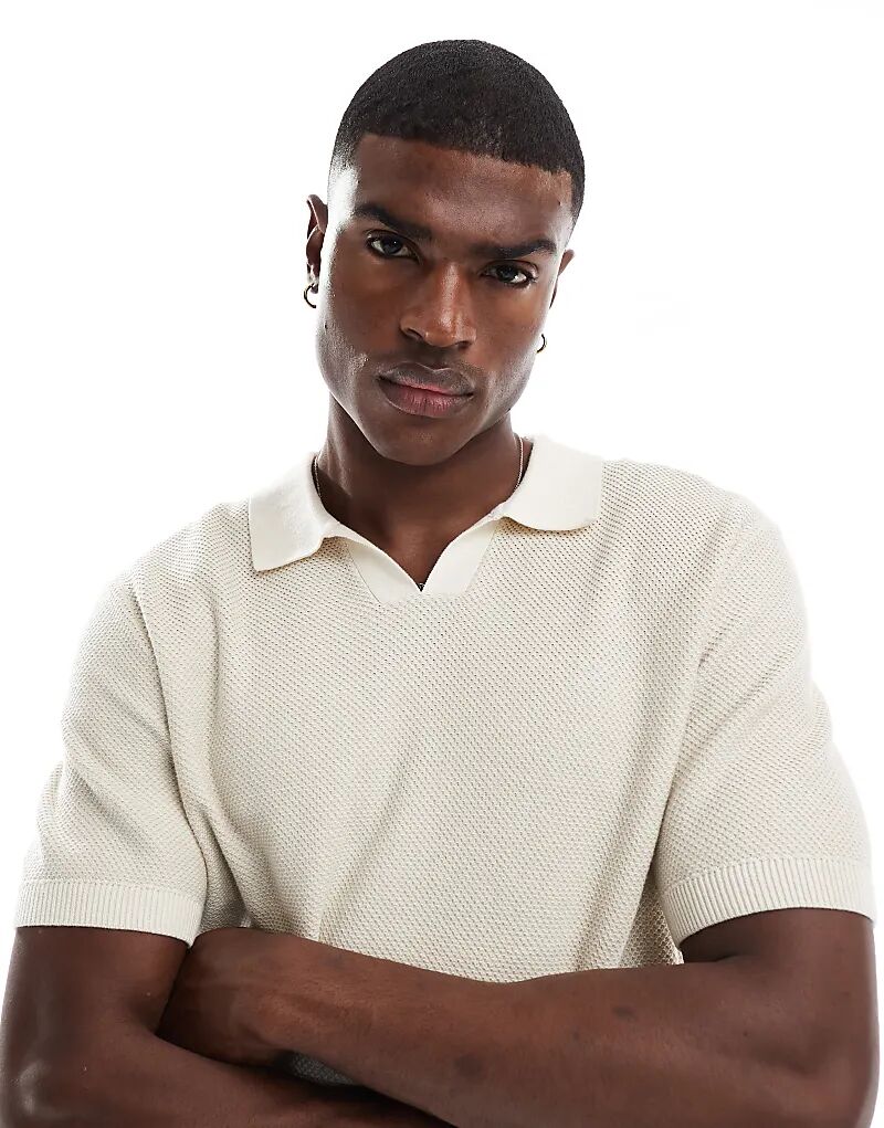 Рубашка-поло Jack & Jones Premium с разрезным воротником и кремовой текстурой
Рубашка-поло Jack & Jones Premium с разрезным воротником и кремовой текстурой