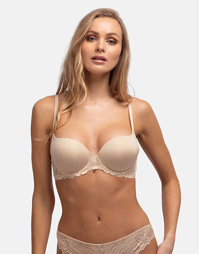 Бюстгальтер Claire super push up demi beige бежевого цвета Dorina
Бюстгальтер Claire super push up demi beige бежевого цвета Dorina
