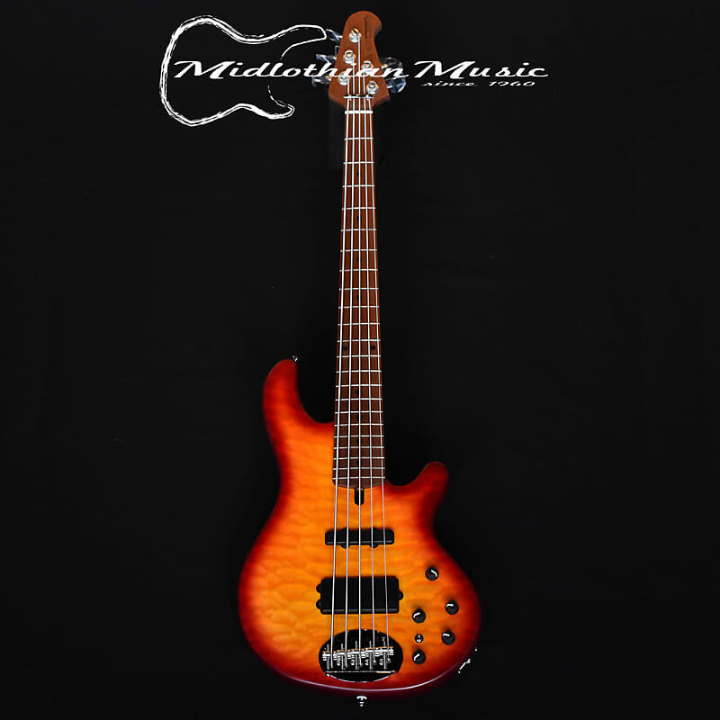 Басс гитара Lakland Skyline 55-02 Deluxe 5-String Bass - Quilted Satin Cherry Sunburst
Басс гитара Lakland Skyline 55-02 Deluxe 5-String Bass - Quilted Satin Cherry Sunburst