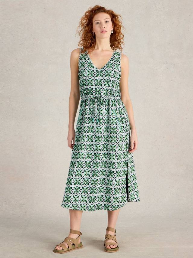 Трикотажное платье хайди с геометрическим рисунком White Stuff, разноцветный
Трикотажное платье хайди с геометрическим рисунком White Stuff, разноцветный