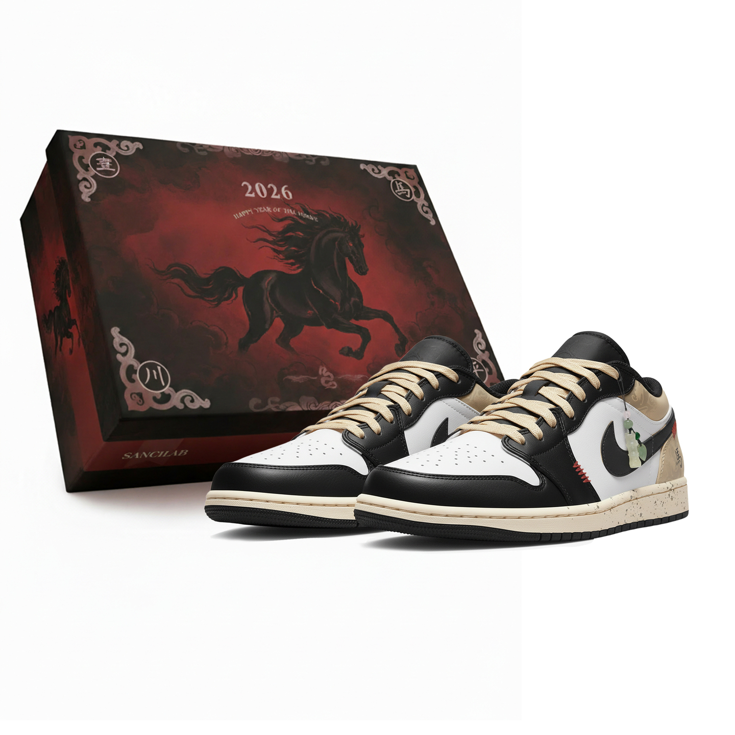 Кроссовки Air 1 LOW Third Lab, Год Лошади, Ю Ма Тянь Фу, износостойкие низкие винтажные баскетбольные кроссовки Jordan, черный
Кроссовки Air 1 LOW Third Lab, Год Лошади, Ю Ма Тянь Фу, износостойкие низкие винтажные баскетбольные кроссовки Jordan, черный