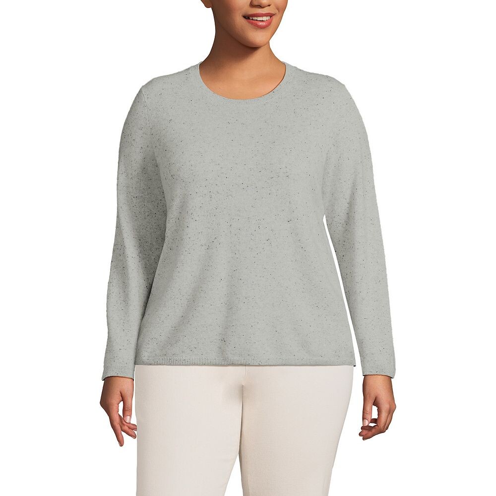 Кашемировый свитер больших размеров Lands' End с круглым вырезом, цвет Gray Black Donegal
Кашемировый свитер больших размеров Lands' End с круглым вырезом, цвет Gray Black Donegal