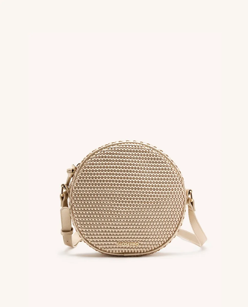 Сумка через плечо с плетением и молнией Gioseppo, золотой
Сумка через плечо с плетением и молнией Gioseppo, золотой